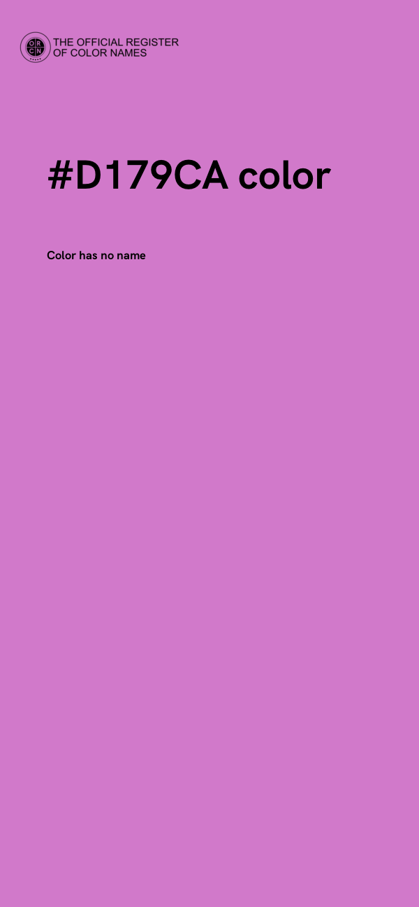 #D179CA color image