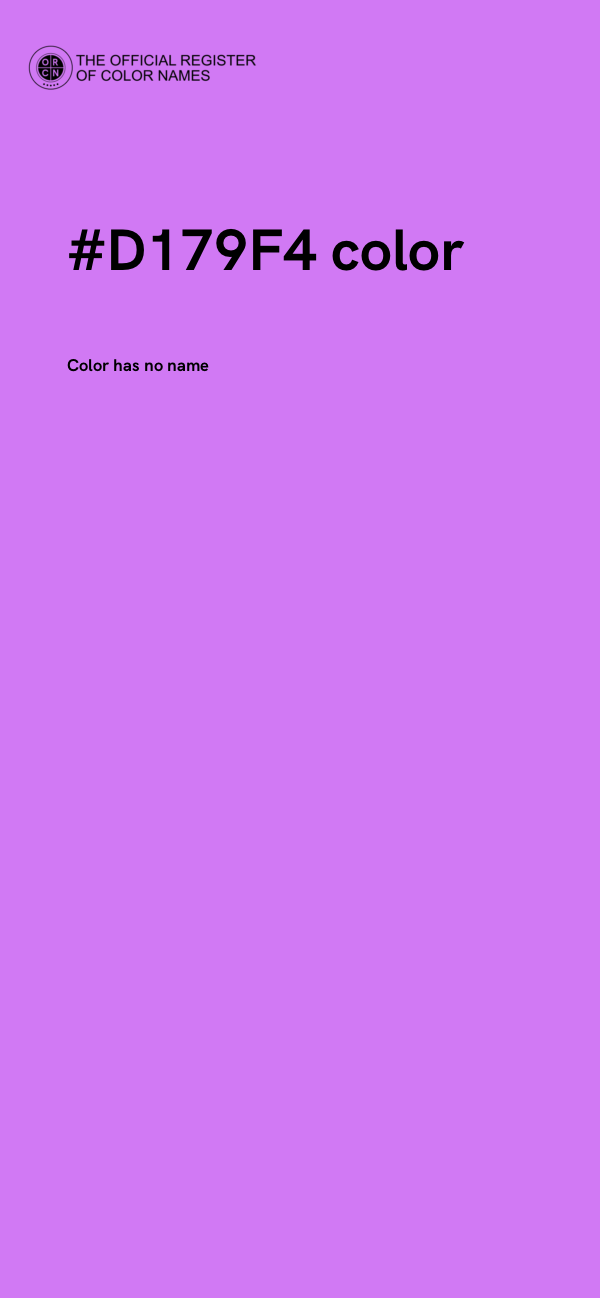 #D179F4 color image