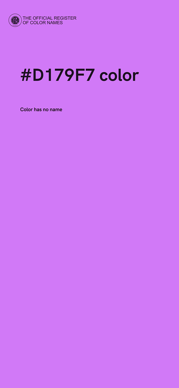 #D179F7 color image