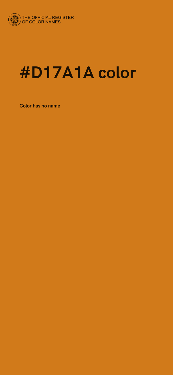#D17A1A color image