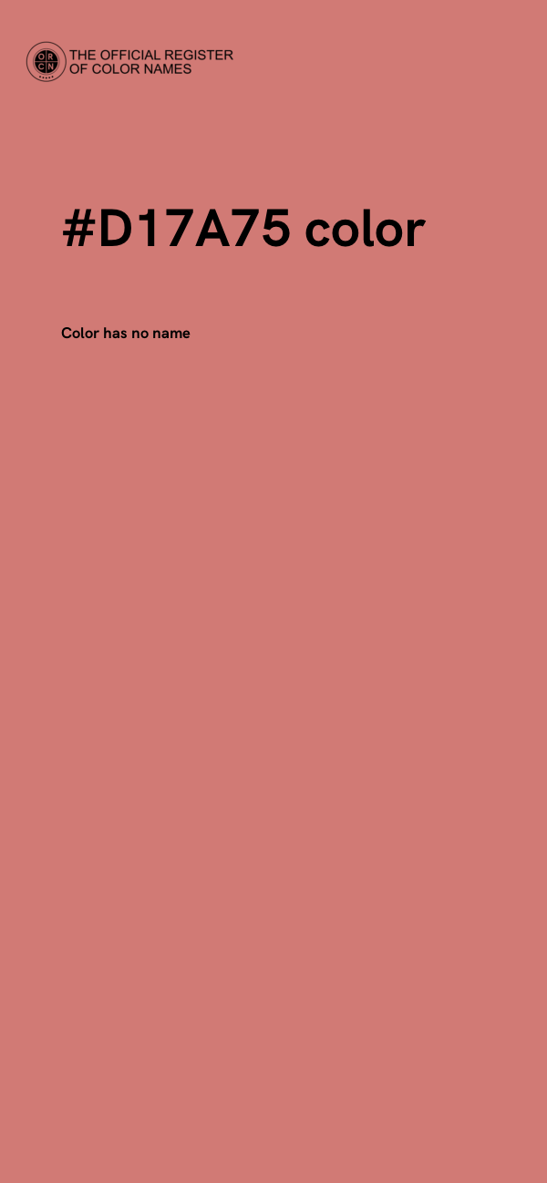 #D17A75 color image