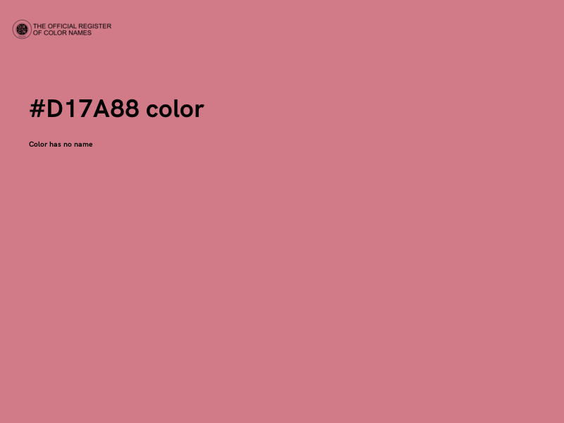 #D17A88 color image