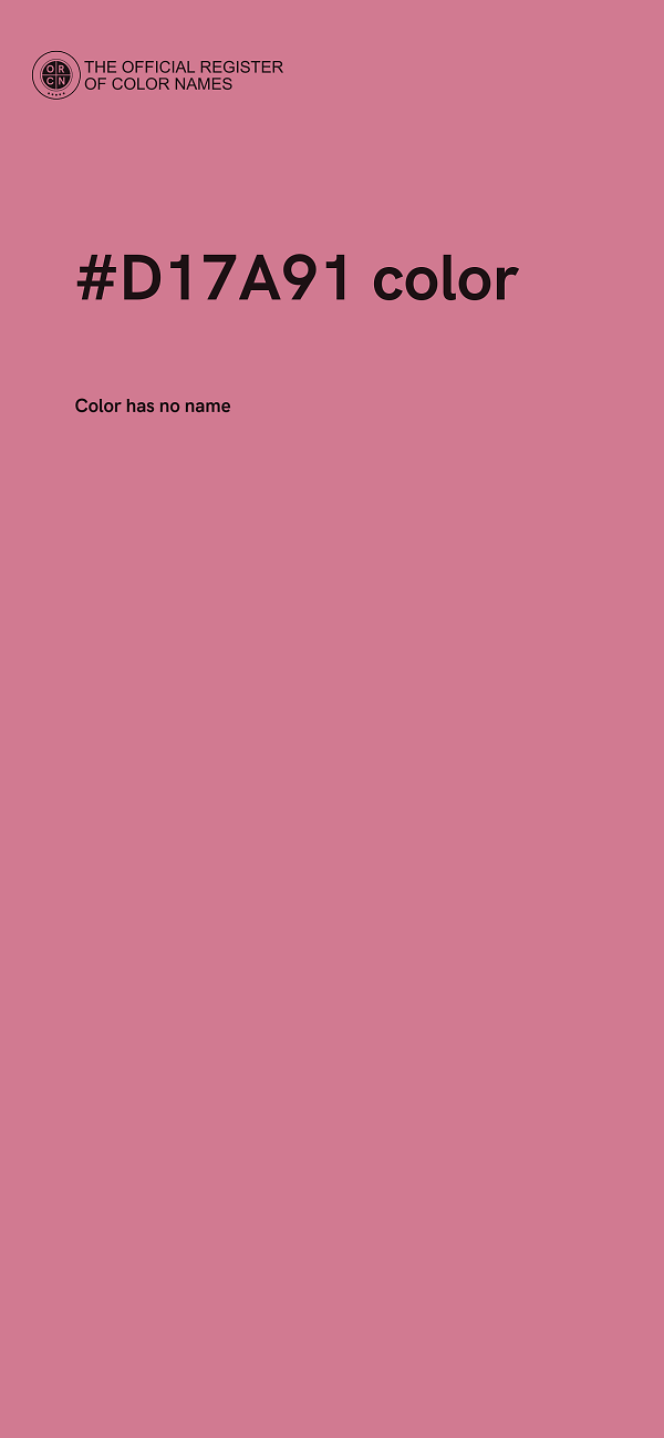 #D17A91 color image