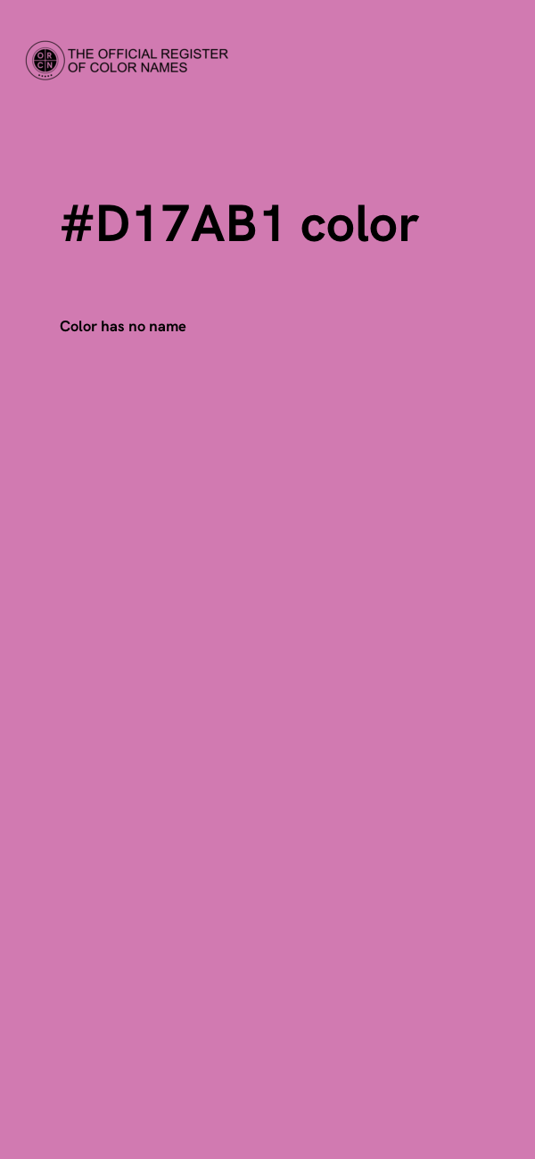 #D17AB1 color image