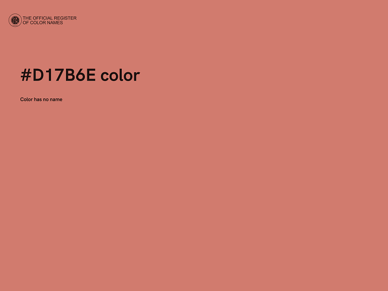 #D17B6E color image