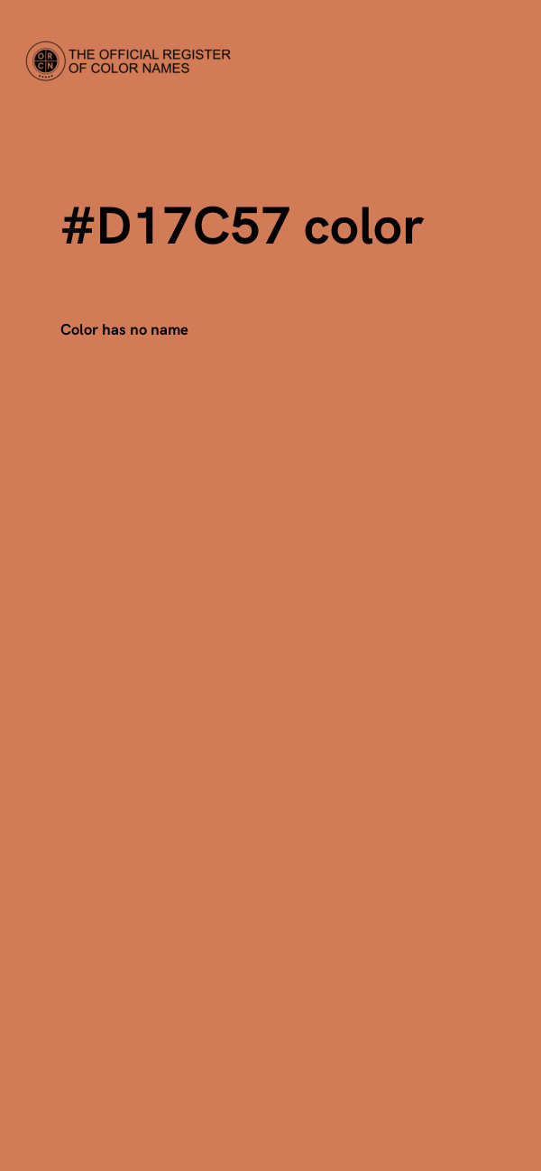 #D17C57 color image