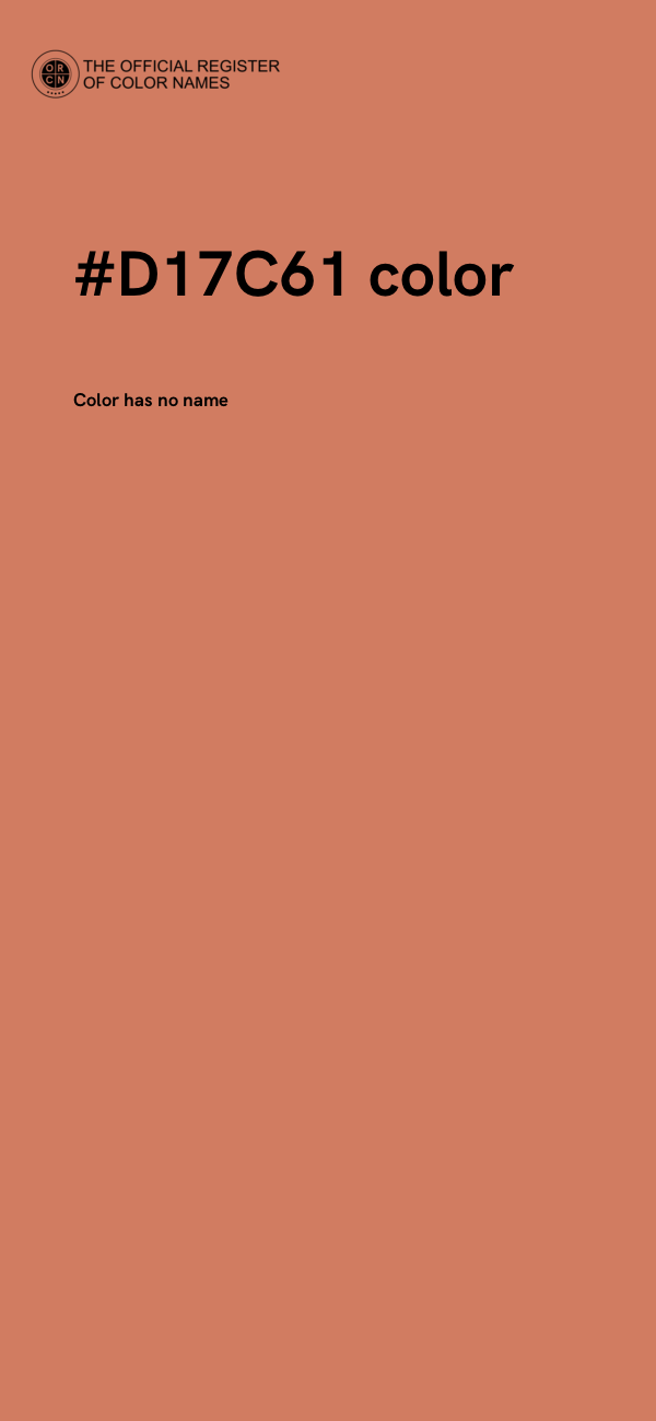 #D17C61 color image