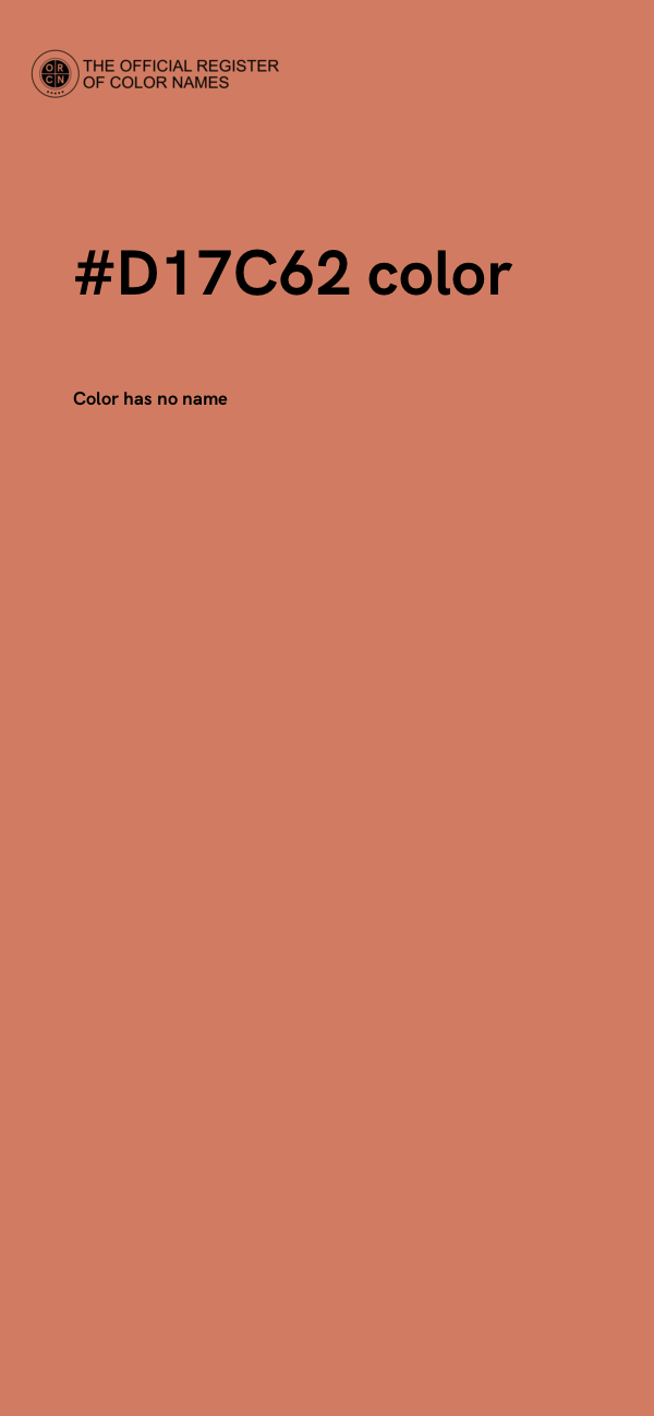 #D17C62 color image