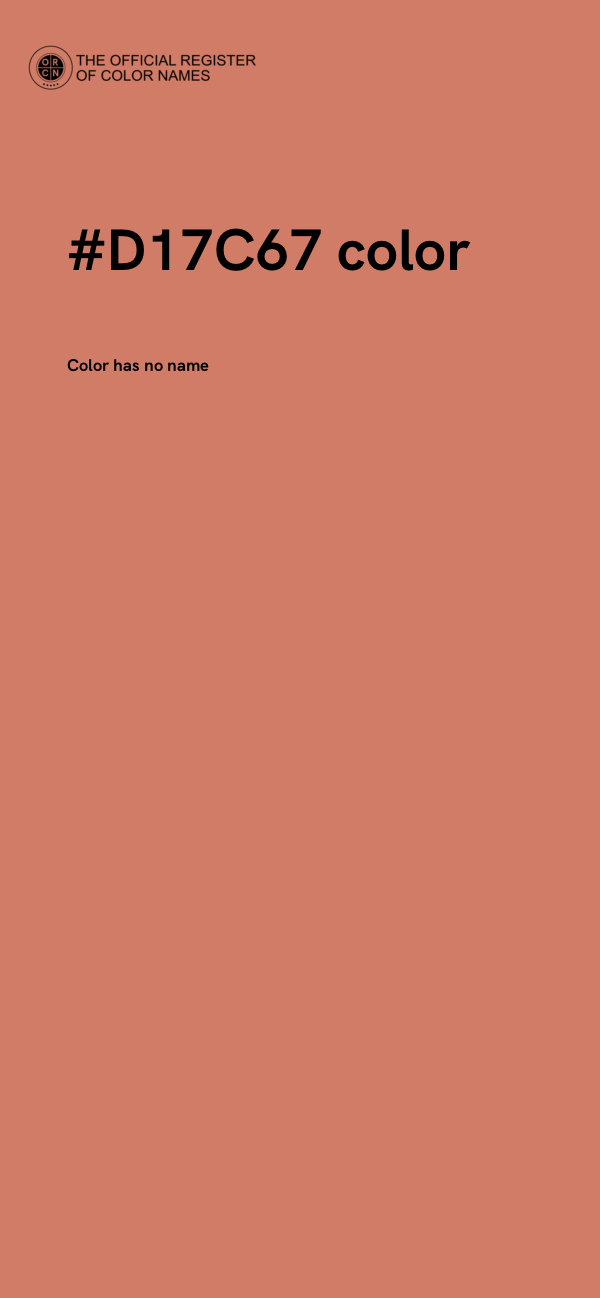 #D17C67 color image
