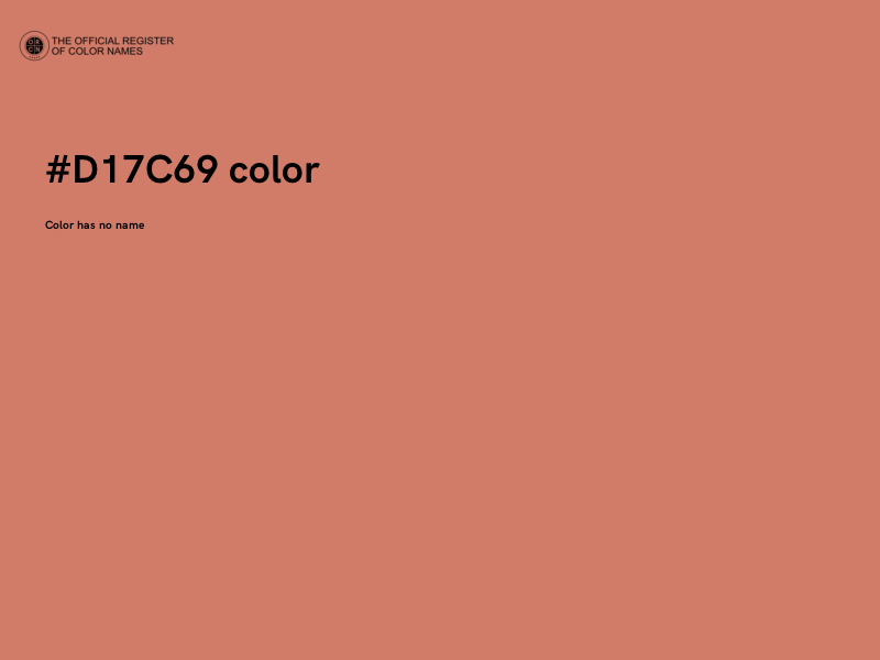 #D17C69 color image