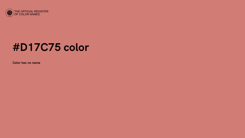 #D17C75 color image