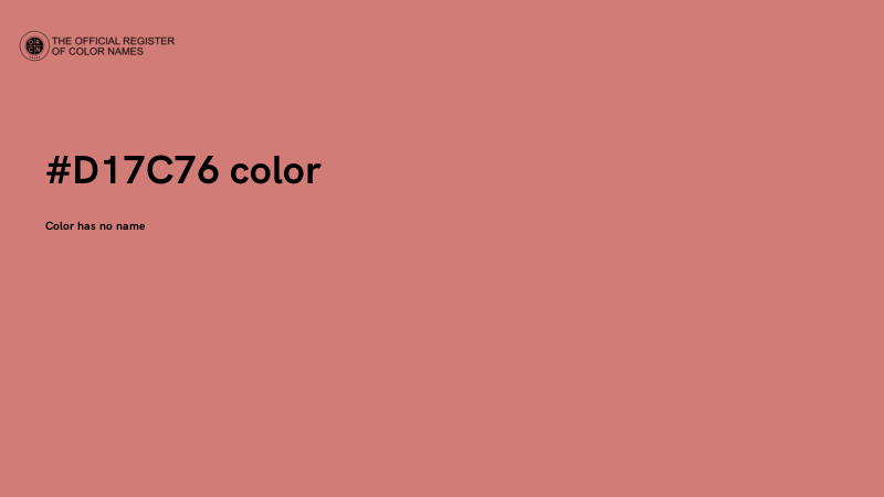 #D17C76 color image