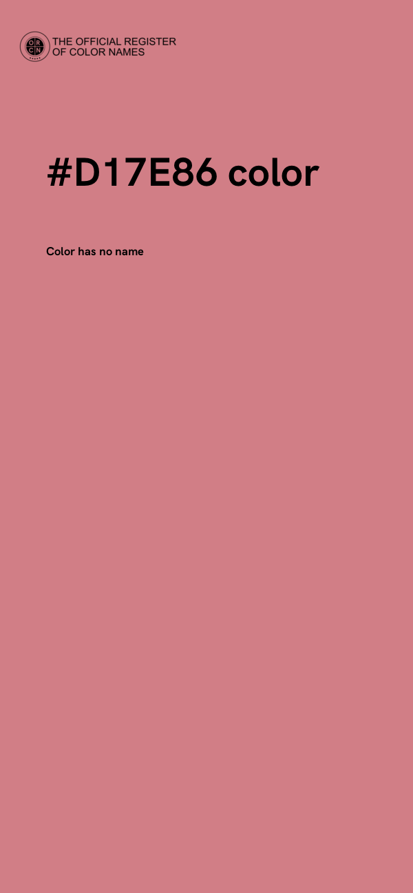 #D17E86 color image