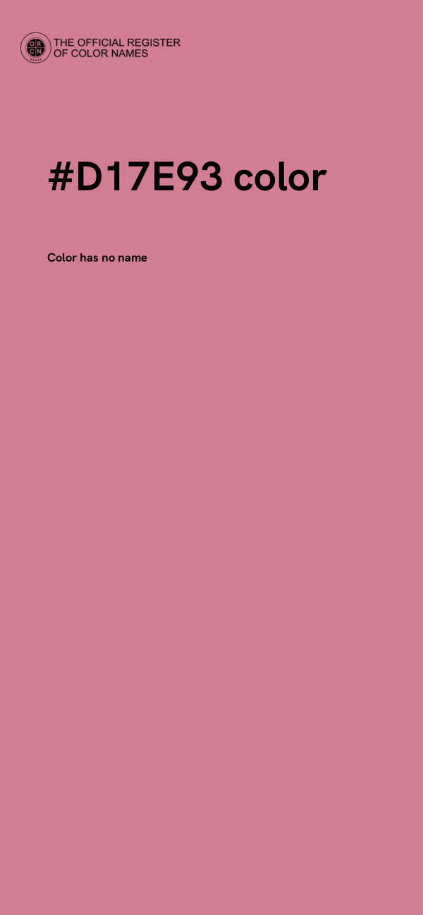 #D17E93 color image
