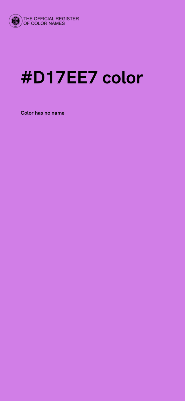 #D17EE7 color image