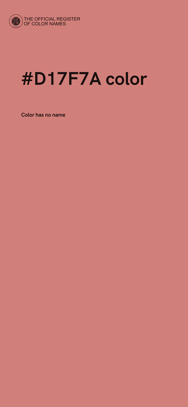 #D17F7A color image