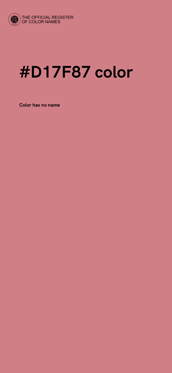 #D17F87 color image