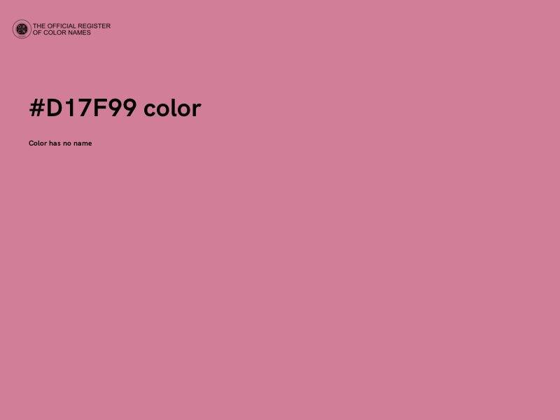 #D17F99 color image