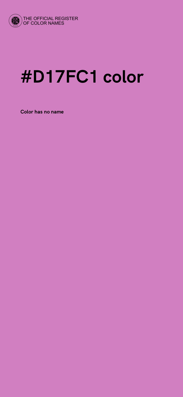 #D17FC1 color image