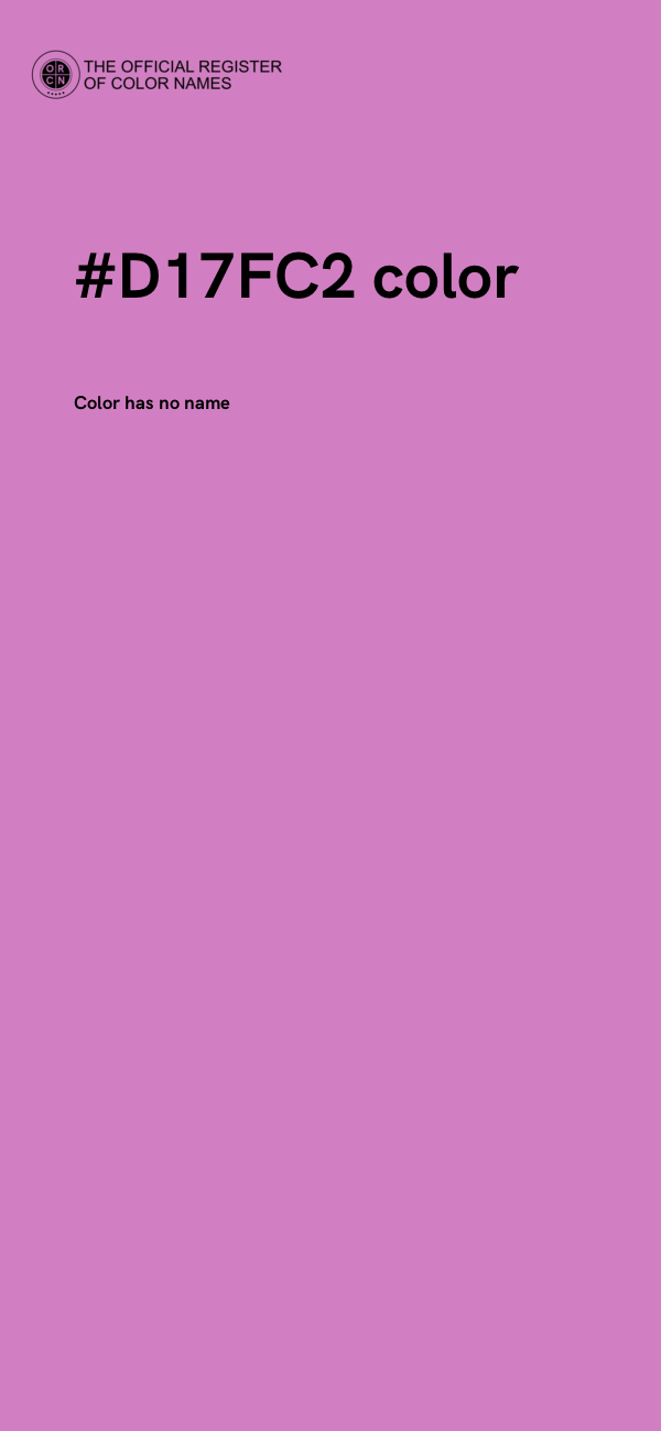 #D17FC2 color image