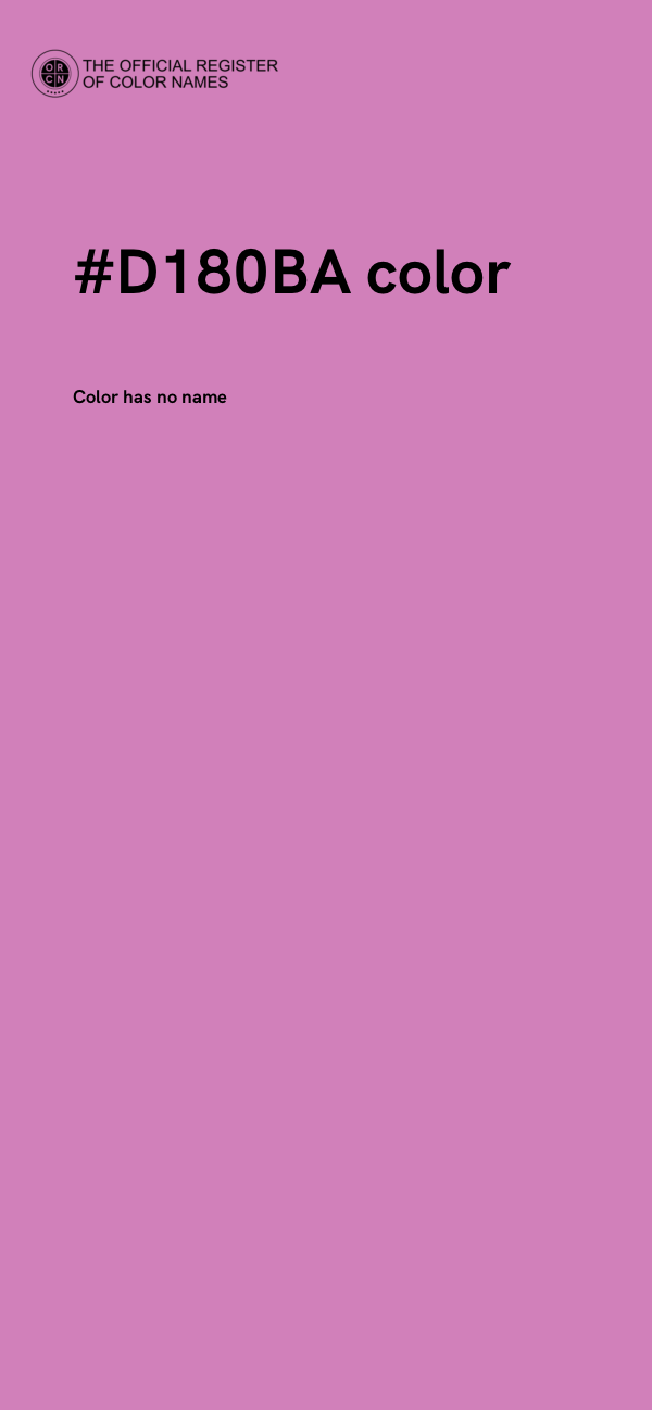 #D180BA color image