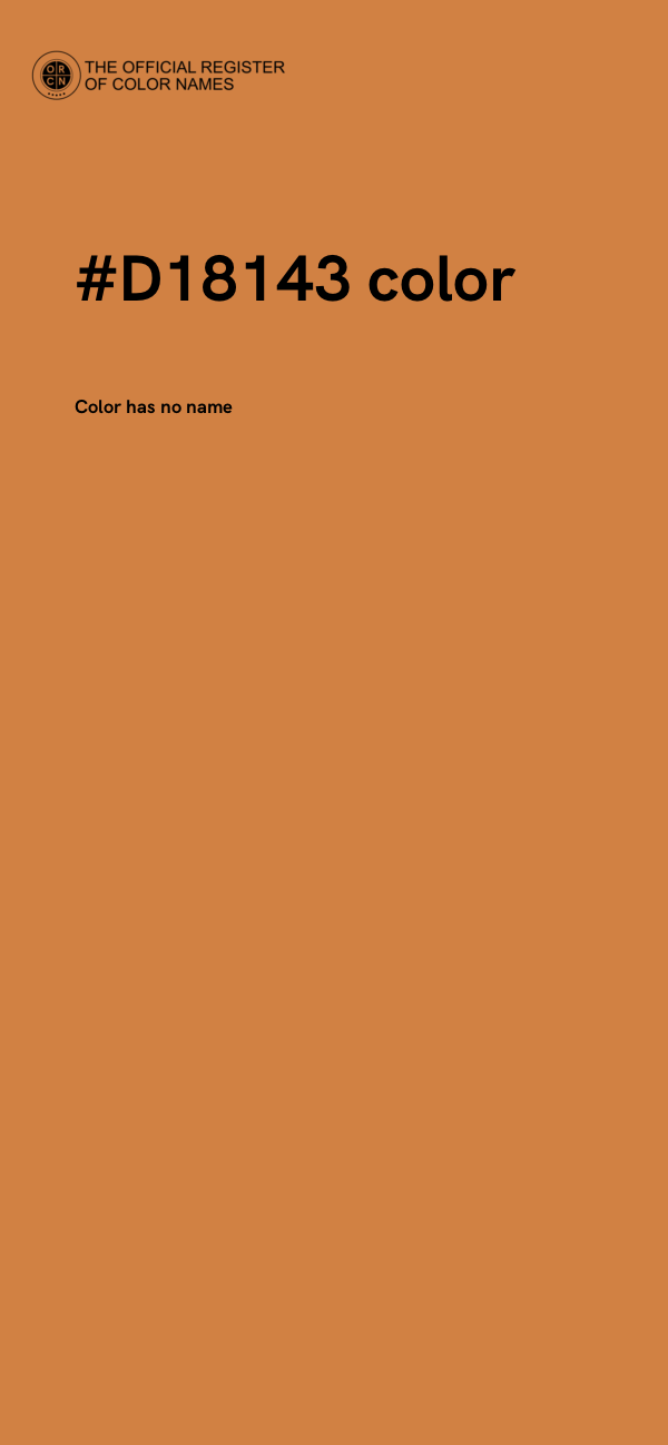 #D18143 color image