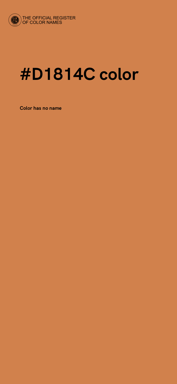 #D1814C color image