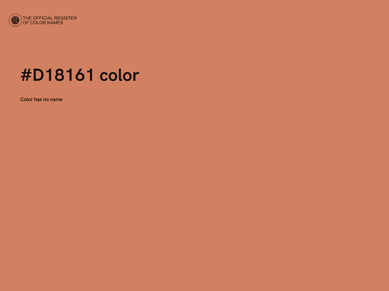 #D18161 color image