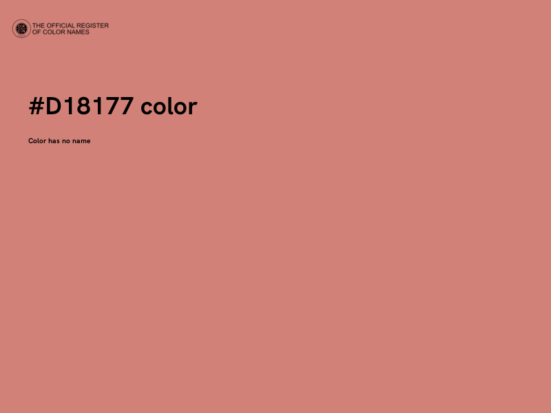 #D18177 color image