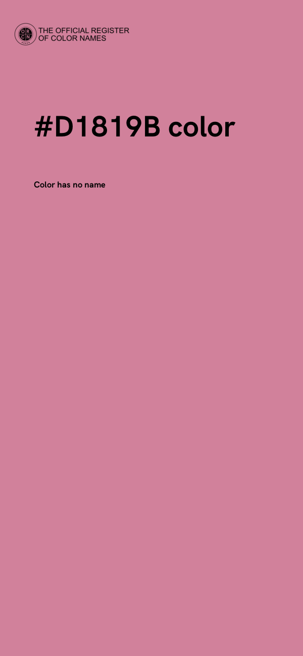 #D1819B color image