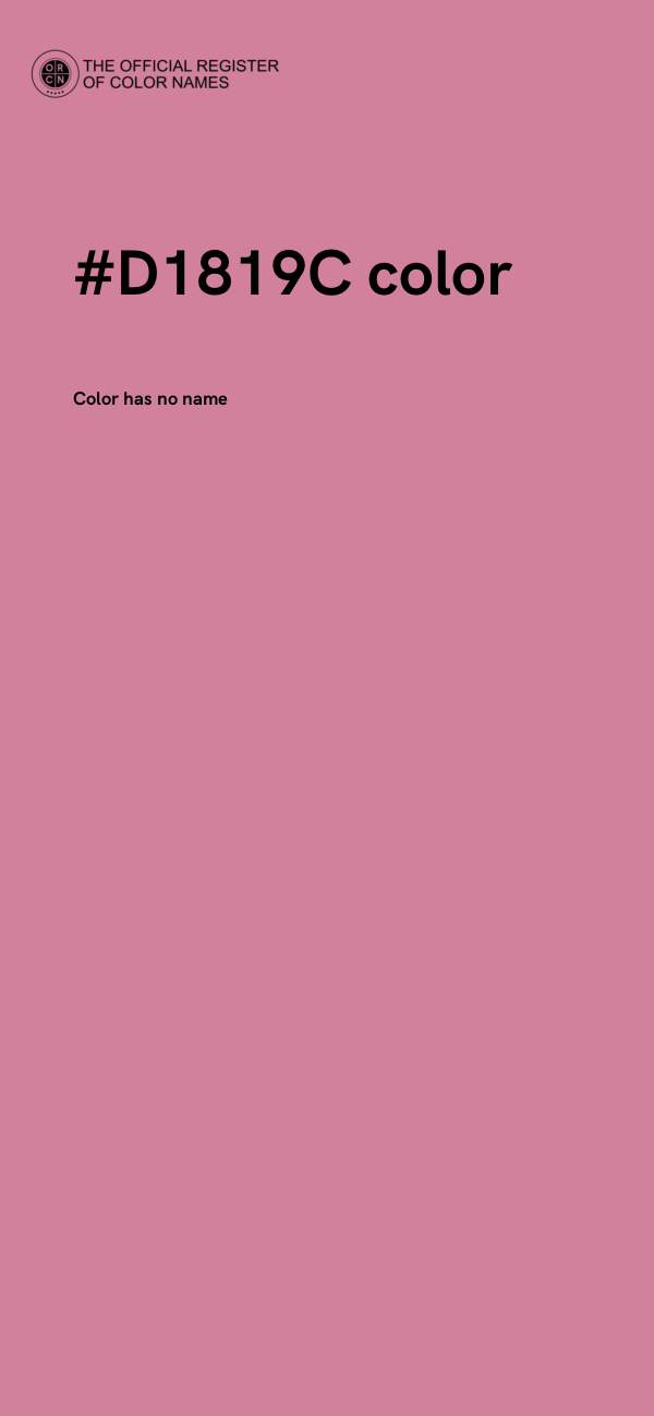 #D1819C color image