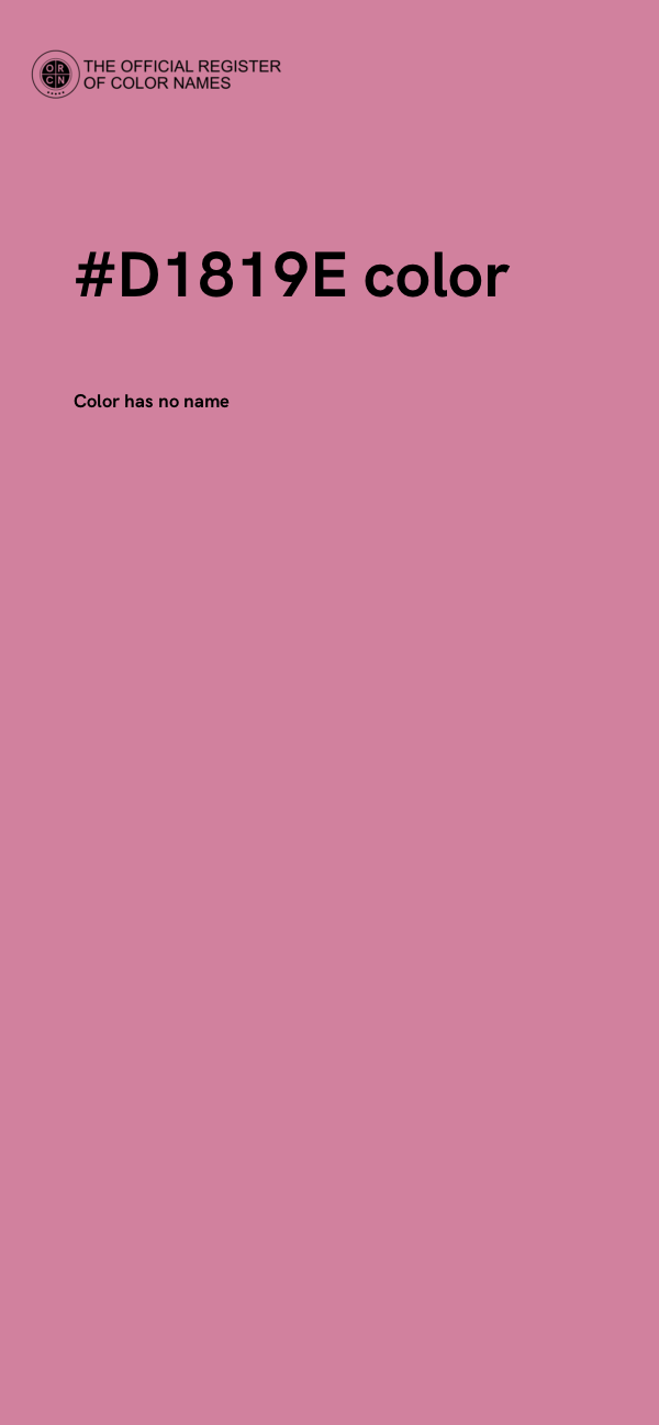 #D1819E color image