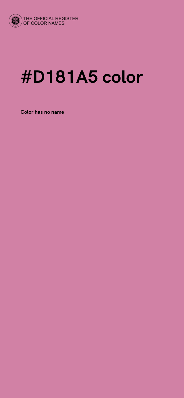 #D181A5 color image