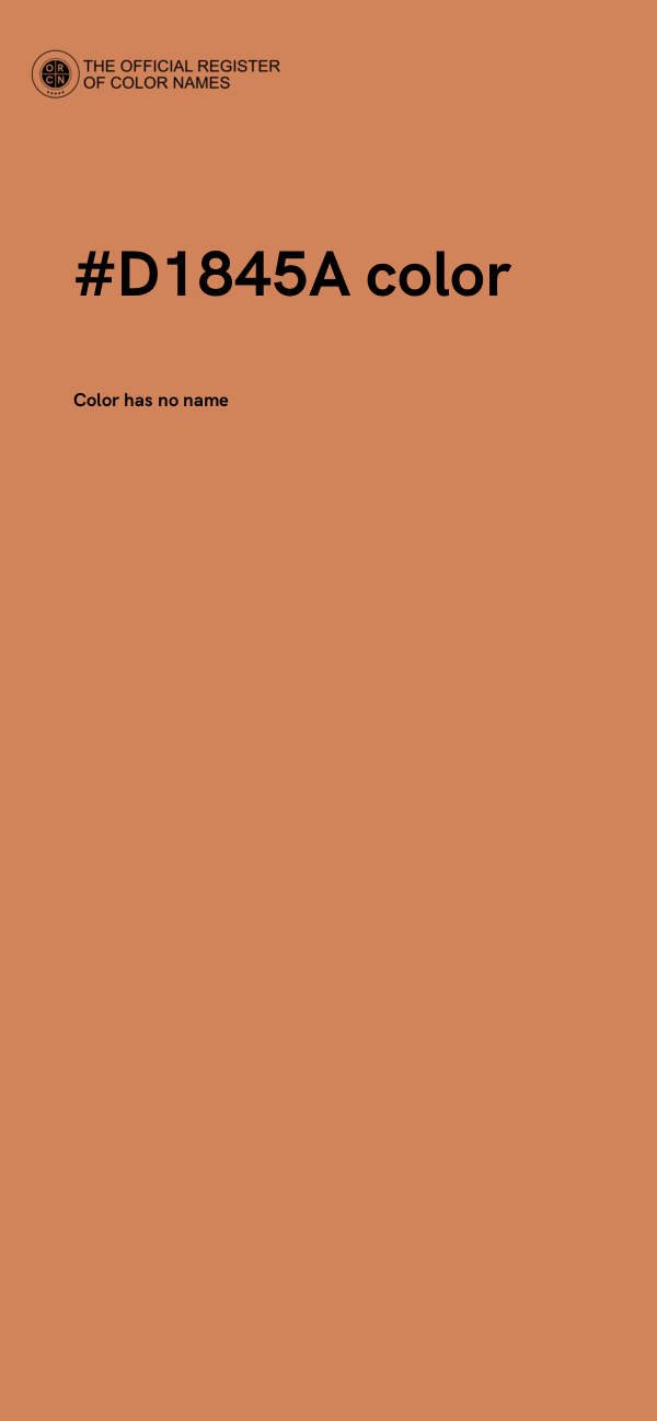 #D1845A color image