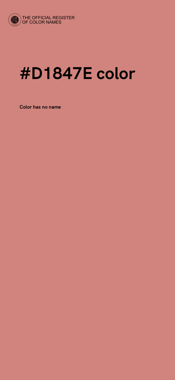 #D1847E color image
