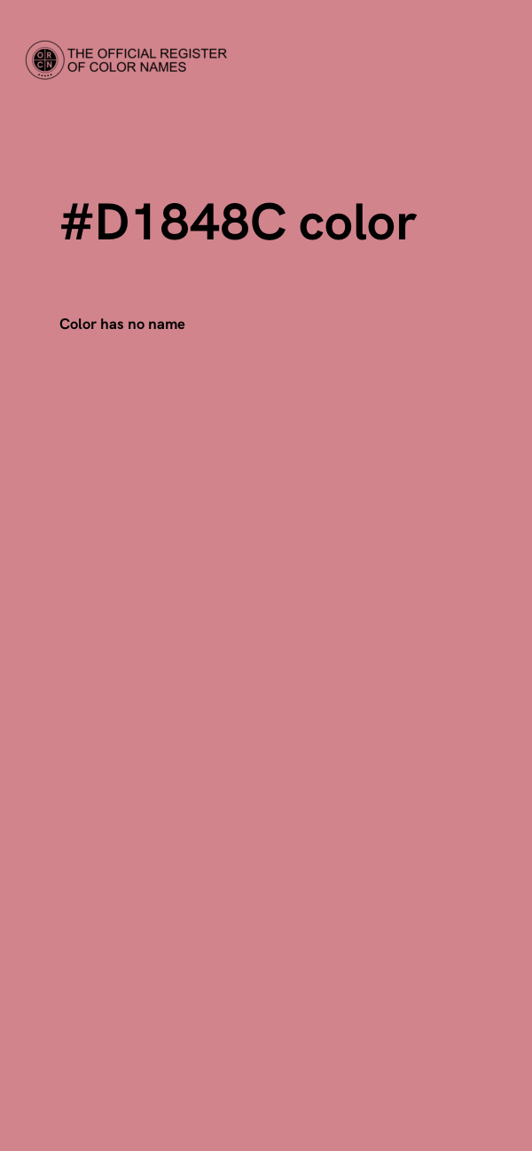 #D1848C color image