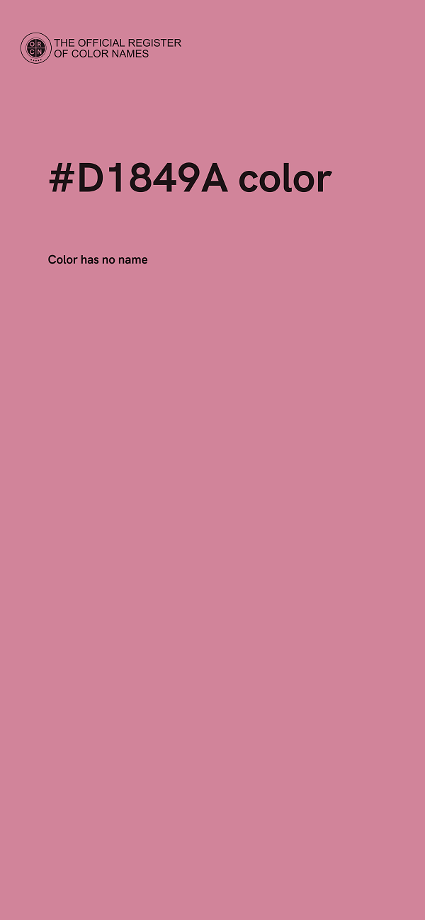 #D1849A color image