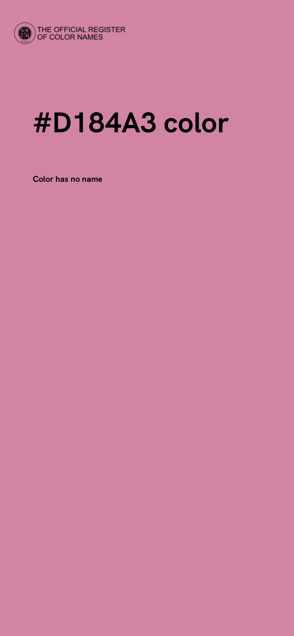 #D184A3 color image