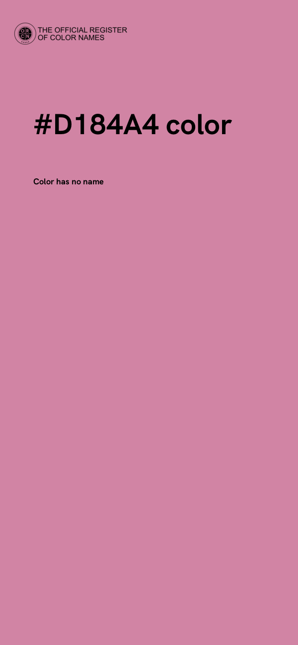 #D184A4 color image