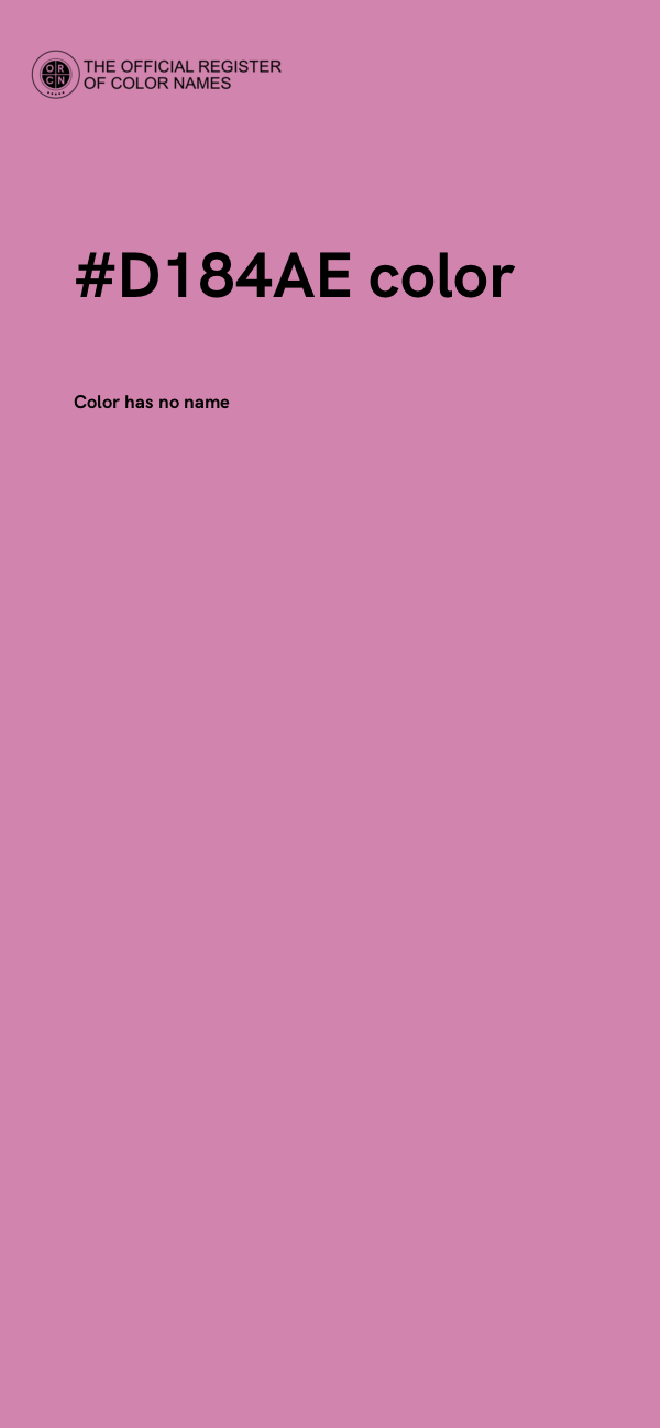 #D184AE color image