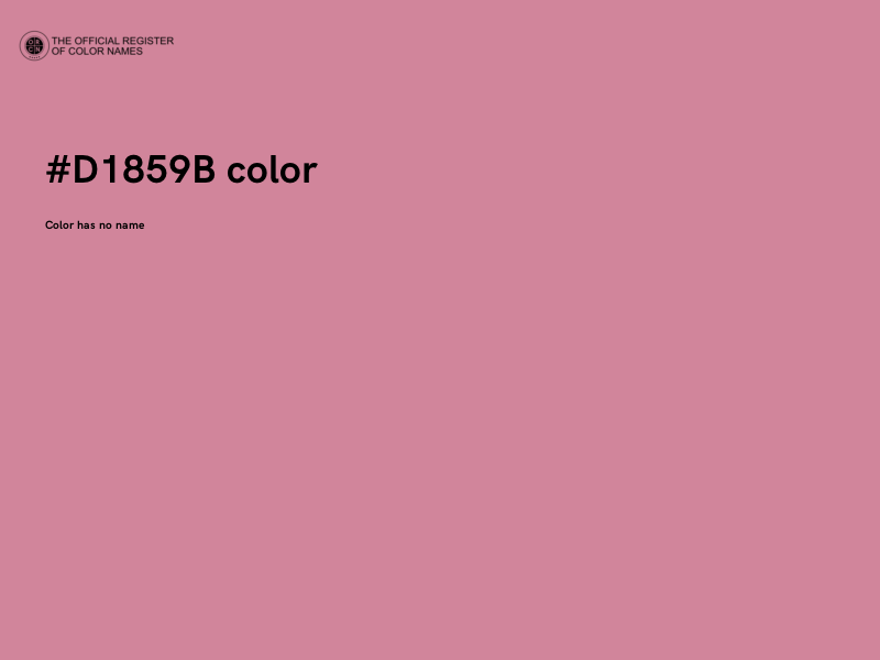 #D1859B color image