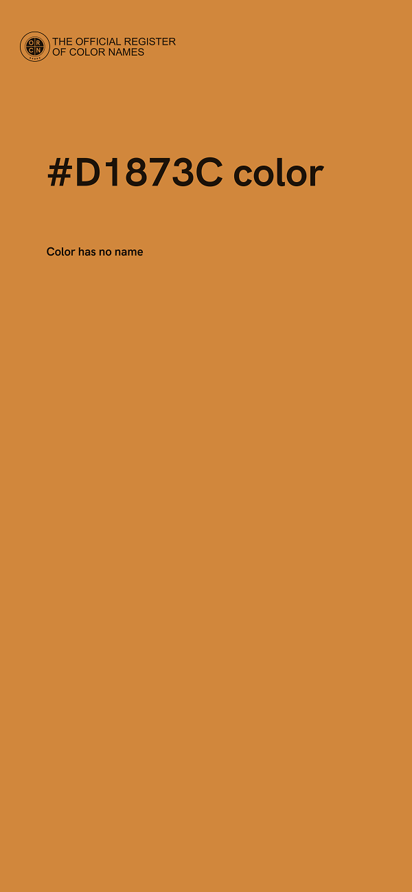 #D1873C color image
