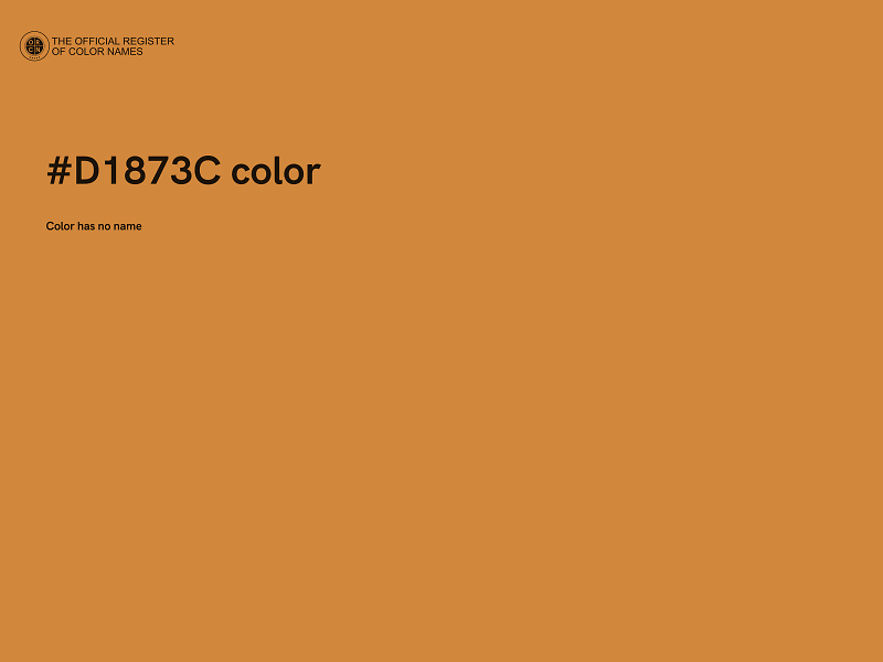#D1873C color image