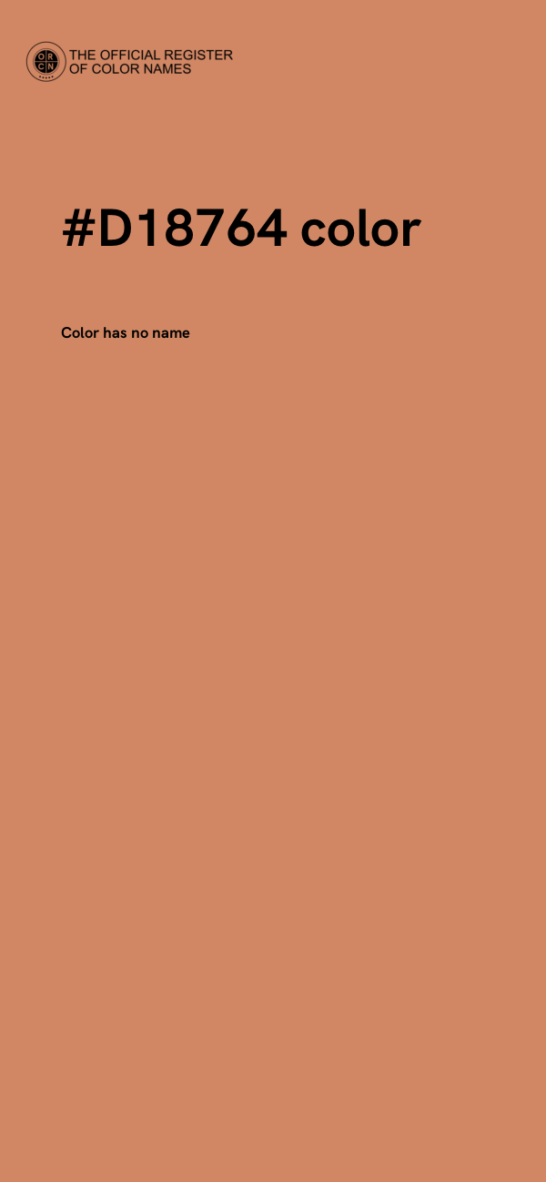 #D18764 color image