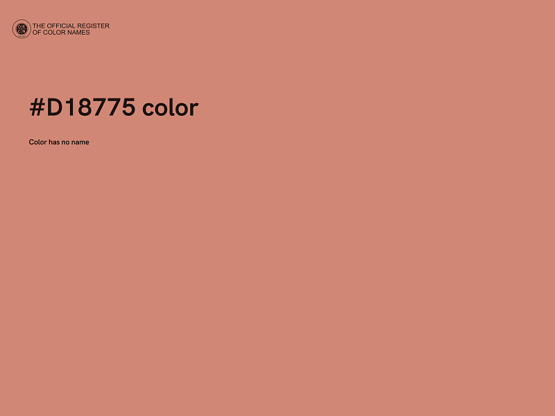 #D18775 color image