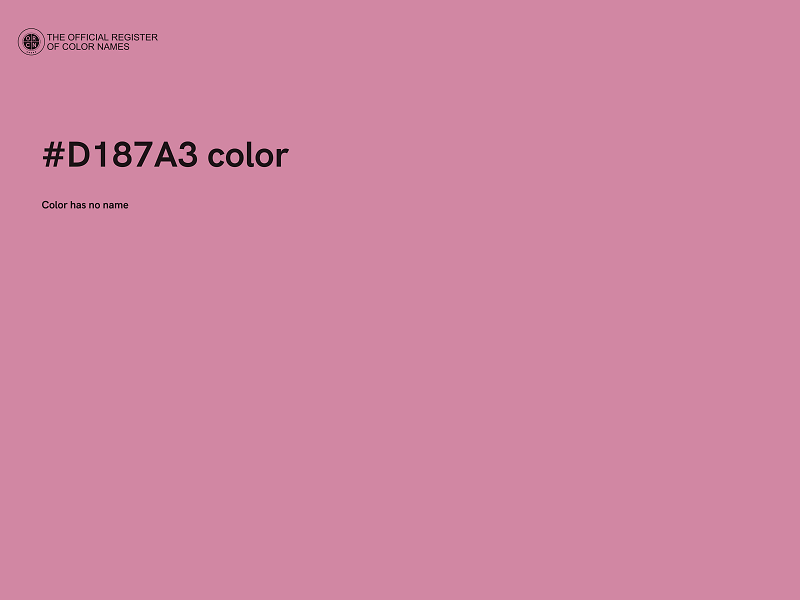 #D187A3 color image