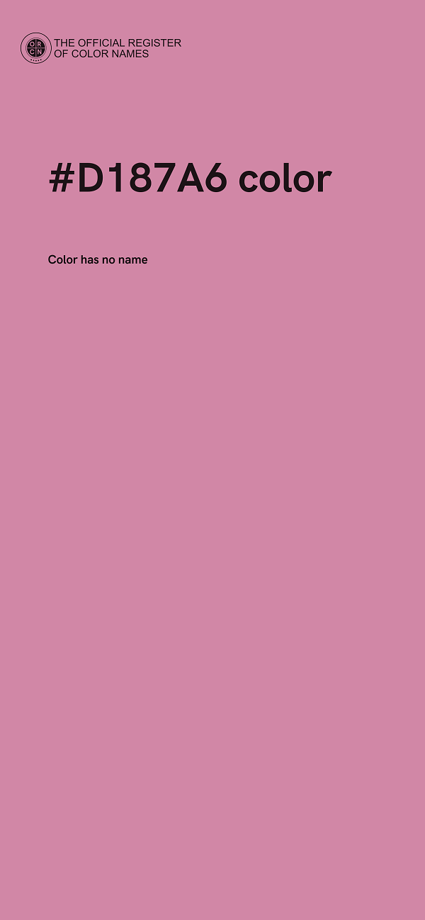 #D187A6 color image
