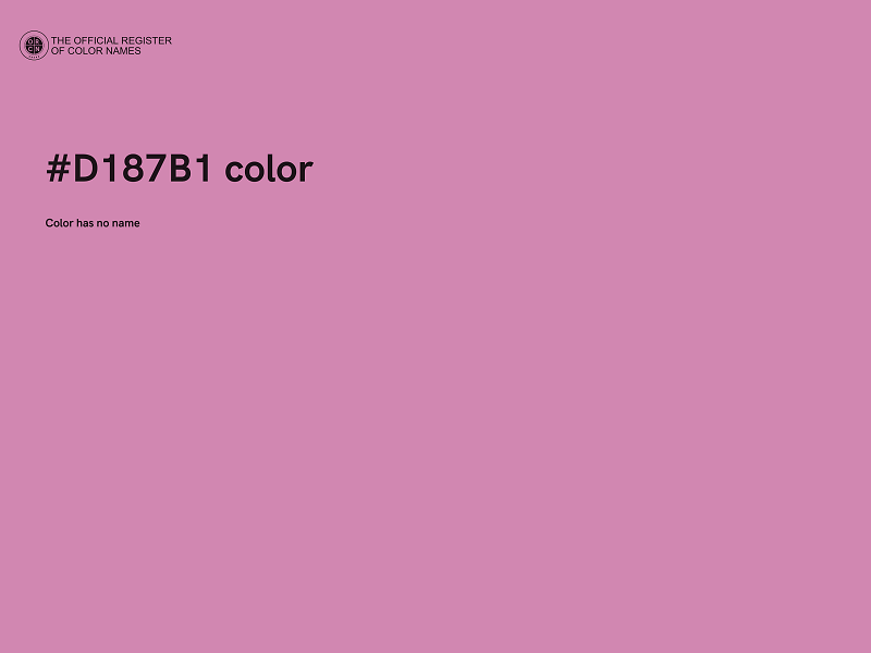 #D187B1 color image