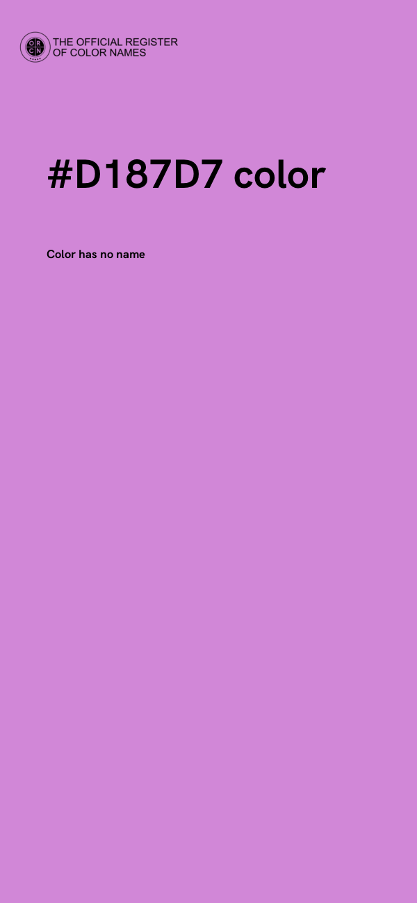 #D187D7 color image