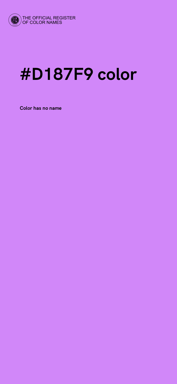 #D187F9 color image